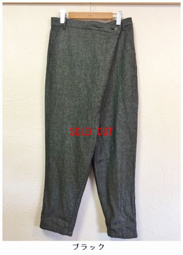 画像7: nachukara(ナチュカラ）　リネンデニムラップパンツ