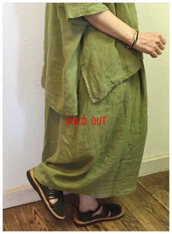 画像3: a+koloni(コロニー）　リネンワッシャーギャザーシャツ