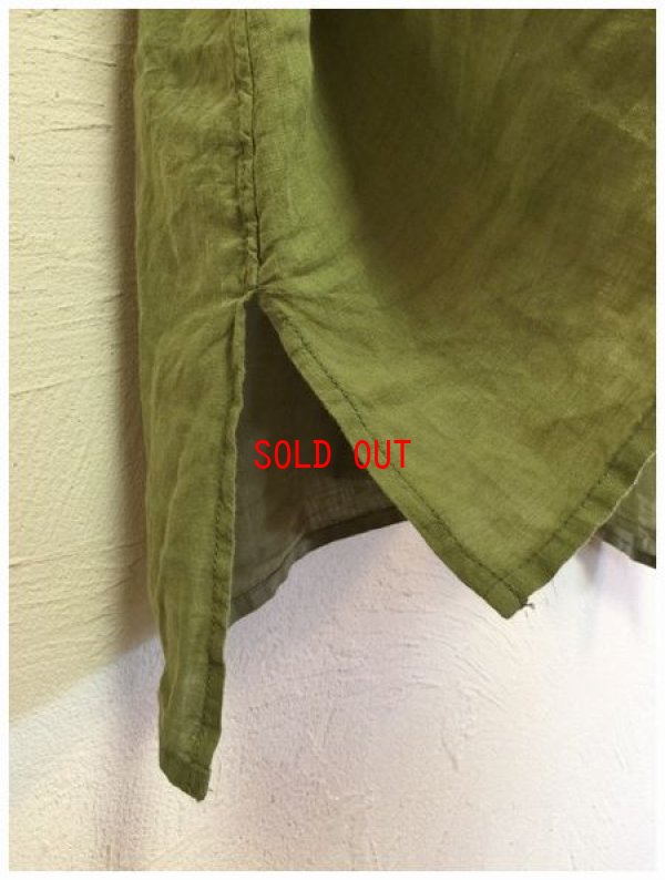 画像8: a+koloni(コロニー）　リネンワッシャーギャザーシャツ