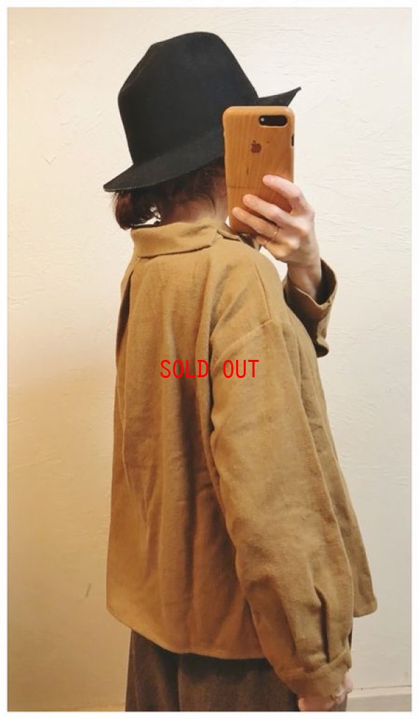 画像4: sun valley(サンバレー）　コットンリネン綾織起毛ロール衿プルオーバー