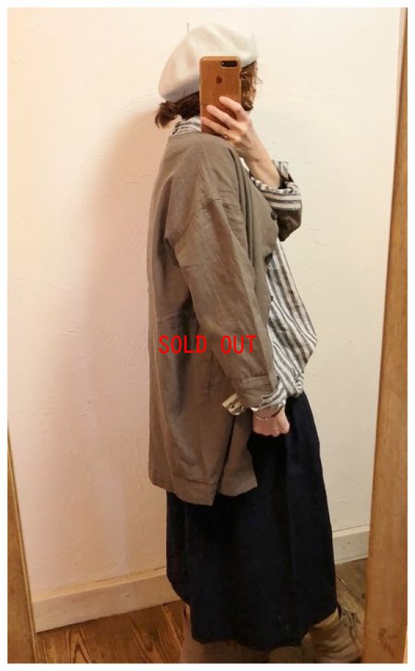 画像3: sun valley(サンバレー) ラミーコットンキャンバスコクーンコート