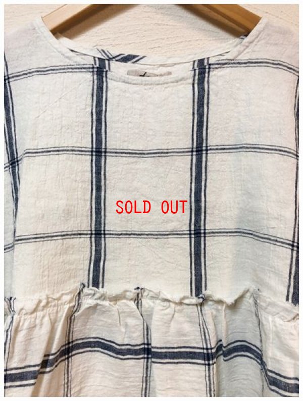 画像7: ichi/Antiquite's(アンティークス）　リネンチェックプルオーバー