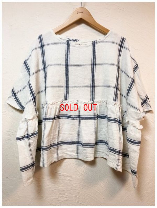 画像5: ichi/Antiquite's(アンティークス）　リネンチェックプルオーバー