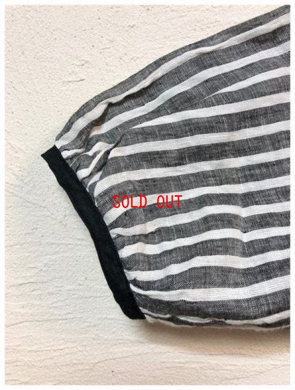 画像7: ina(イナ）　リネン袖配色ネックギャザープルオーバー