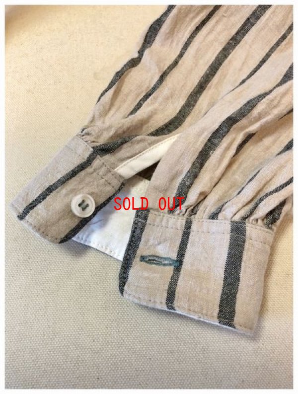 画像7: SORTE(ソルテ）　東炊きリネンストライプギャザーブラウス