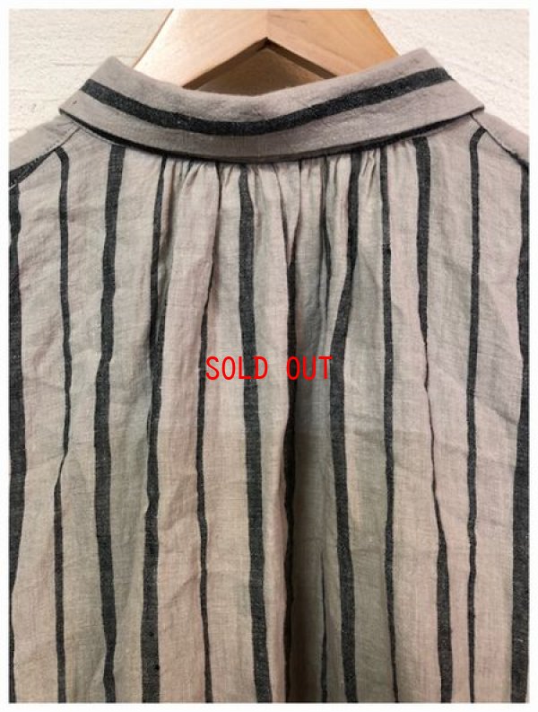 画像6: SORTE(ソルテ）　東炊きリネンストライプギャザーブラウス