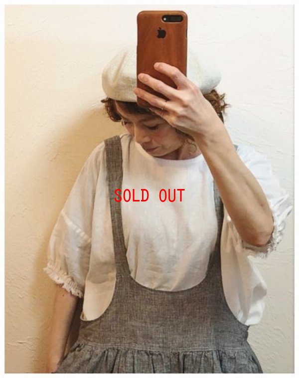 画像3: alacrity（アラクリティ）　コットンリネンワッシャー2wayブラウス