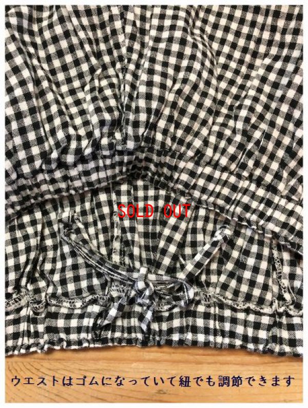 画像6: alacrity(アラクリティ）　コットンリネンギンガムミディーキュロット