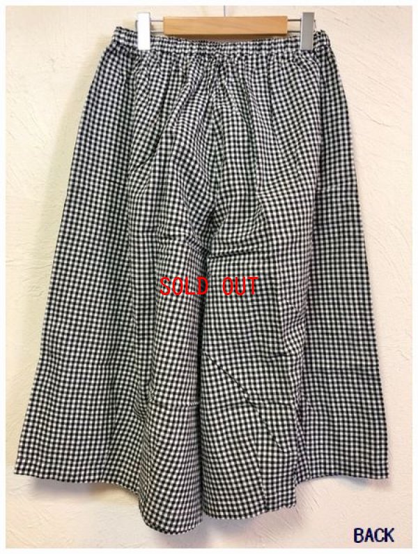 画像5: alacrity(アラクリティ）　コットンリネンギンガムミディーキュロット