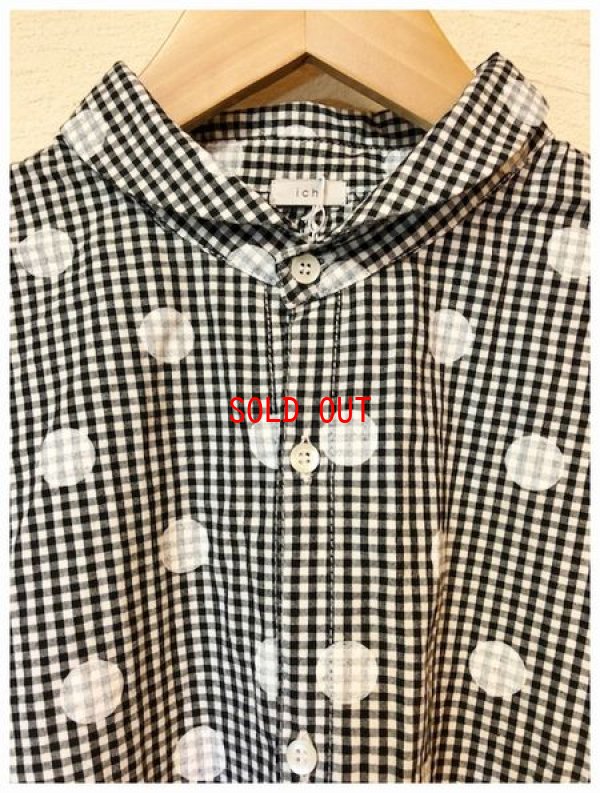 画像6: ichi(イチ）　コットンギンガムドットブラウス