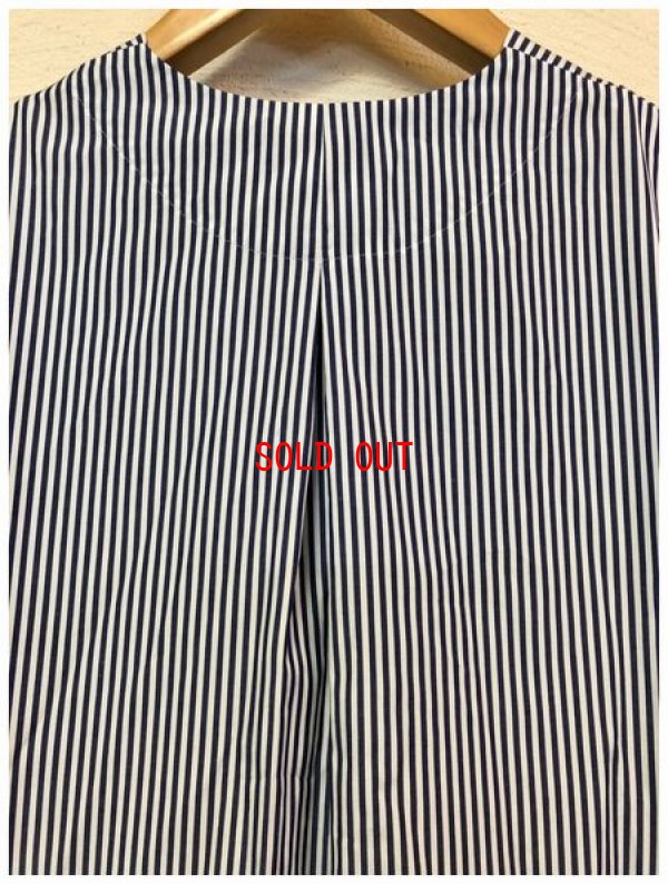 画像11: nachukara(ナチュカラ）　コットンストライプドレープロングシャツ