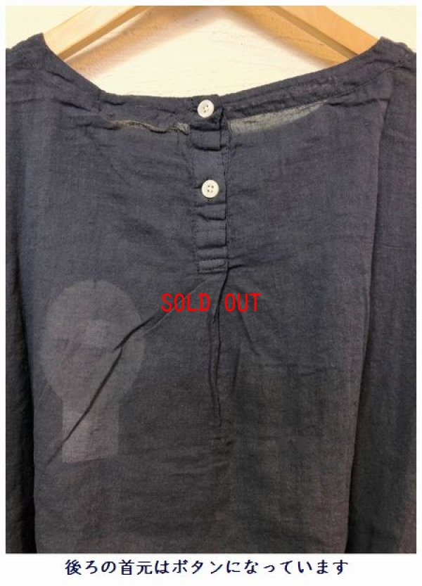 画像7: sun valley(サンバレー）　コットンボイル製品染め5部袖ブラウス