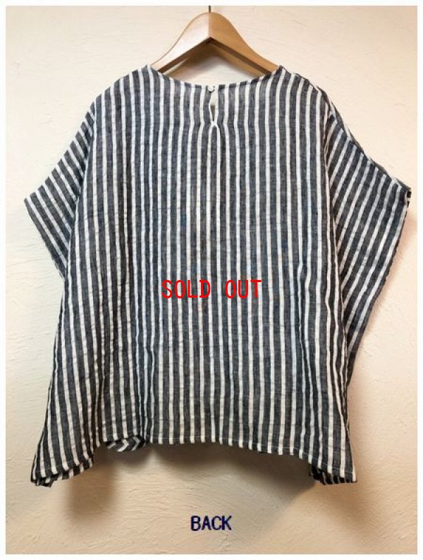 画像5: nachukara(ナチュカラ）　リネンストライプギャザープルオーバー