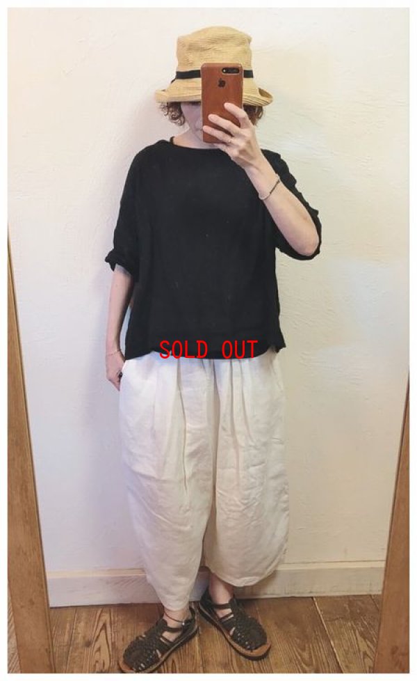 画像4: a*koloni(コロニー）　リネンデニムワイドパンツ