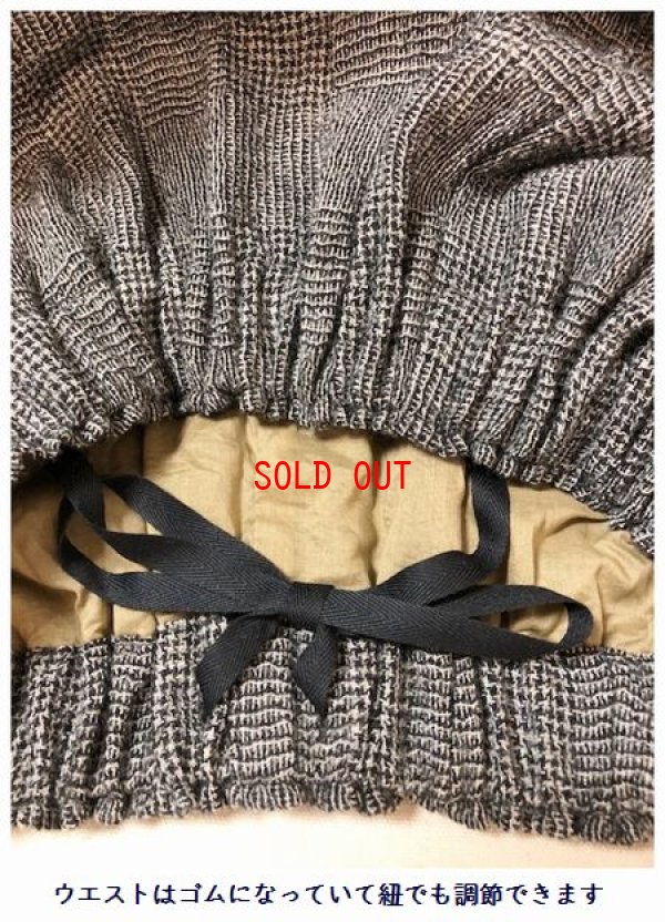 画像6: ichi(イチ）　ウールガーゼグレンチェックパンツ