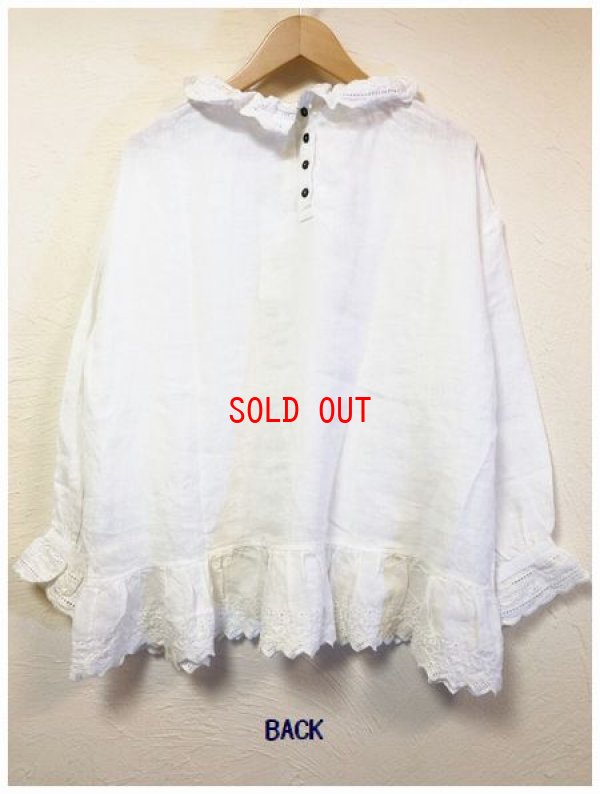 画像5: YARRA(ヤラ）　スカラップ刺繍プルオーバーブラウス