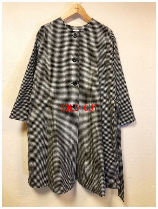 画像5: ina(イナ）　折返し配色共布ベルト付きコート