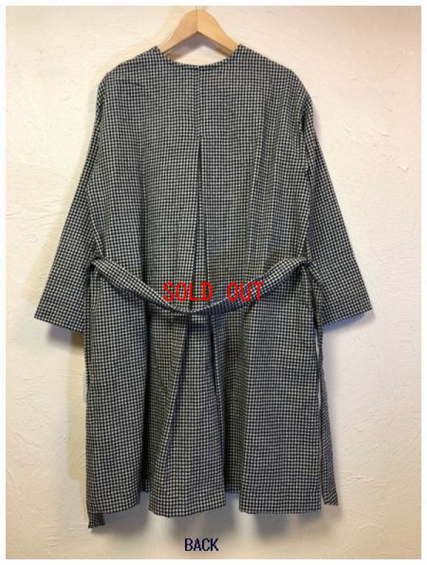 画像6: ina(イナ）　折返し配色共布ベルト付きコート