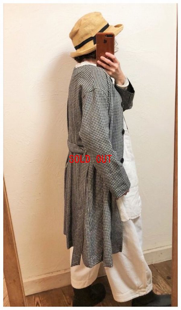 画像3: ina(イナ）　折返し配色共布ベルト付きコート