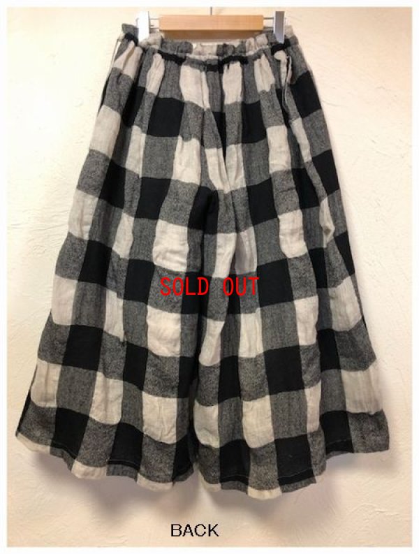 画像5: ichi/Antiquite's(アンティークス）　リネンウールブロックチェックパンツ