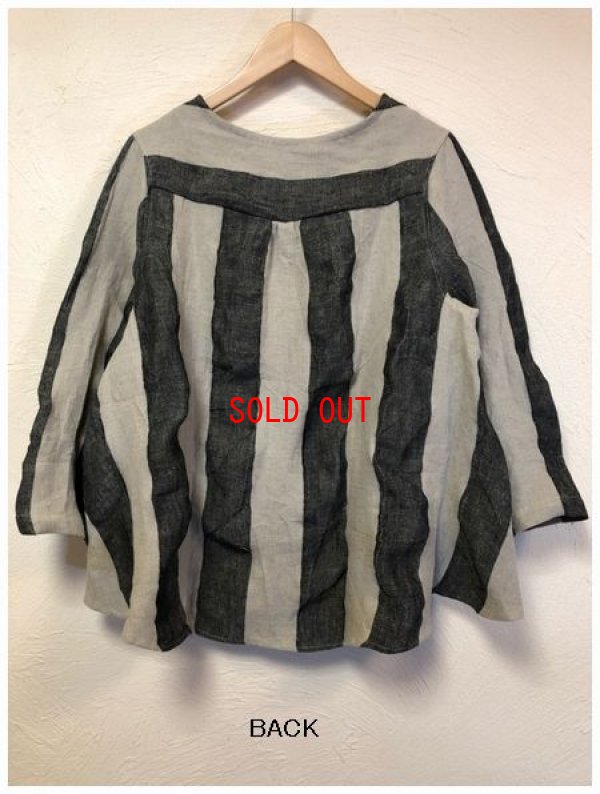 画像4: nachukara(ナチュカラ）　ブロックストライプボートネックプルオーバー