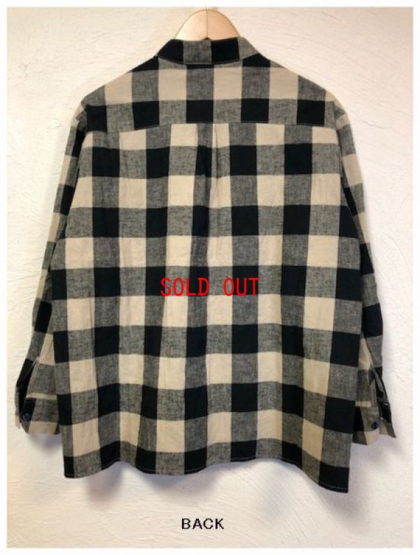 画像6: LUEUF(ルフ）　リネンコットンスタンドカラーシャツ