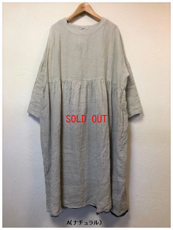 画像3: ichi/Antiquite's(アンティークス）　リネン東炊きワンピース