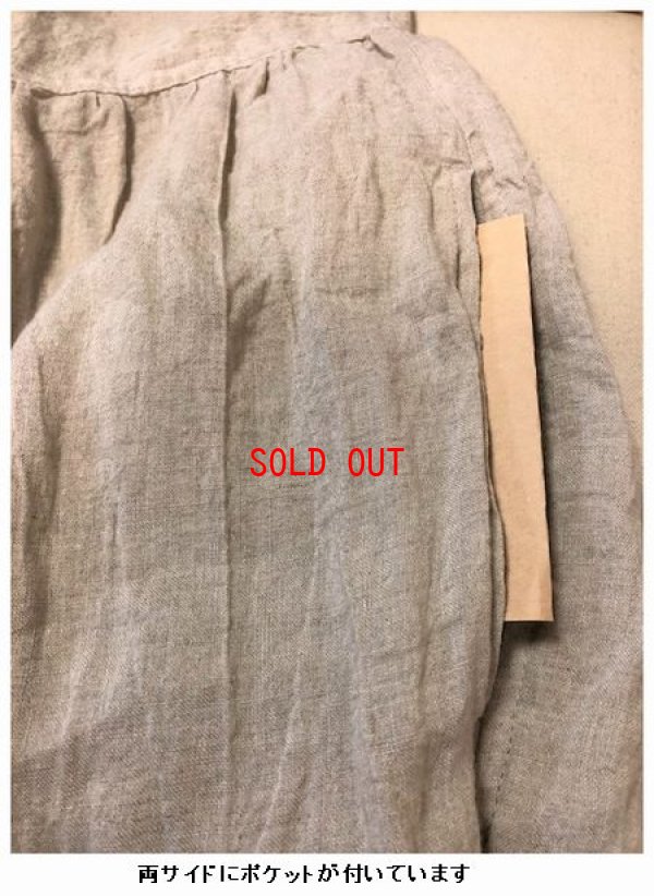 画像6: ichi/Antiquite's(アンティークス）　リネン東炊きワンピース