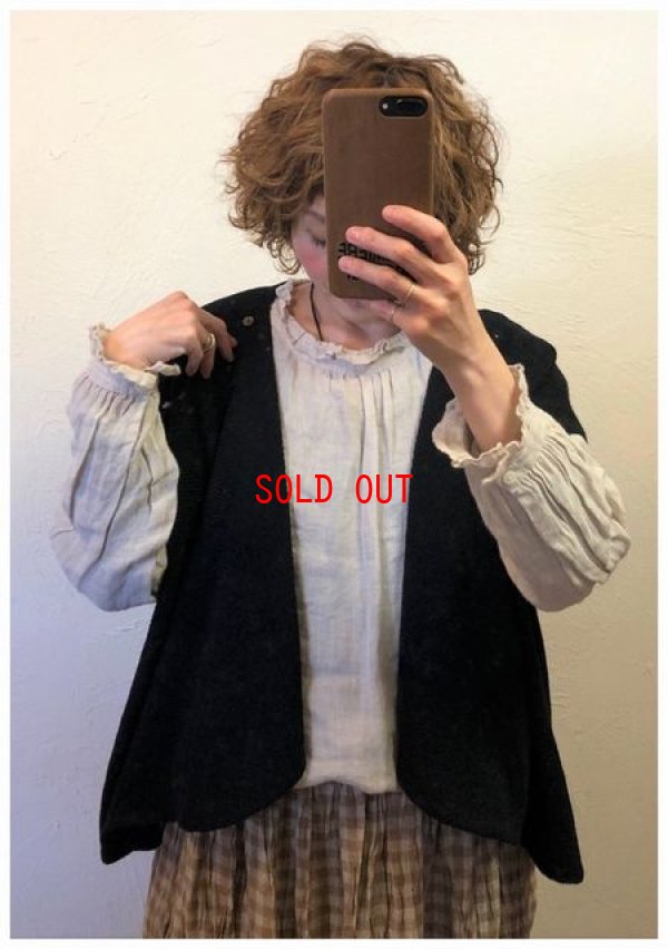 画像4: a+koloni(コロニー）　コットンリネンサーマルロングベスト