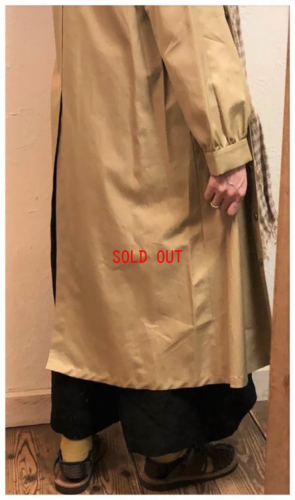 画像4: ina(イナ）　コットン後ろスリットフレアコート