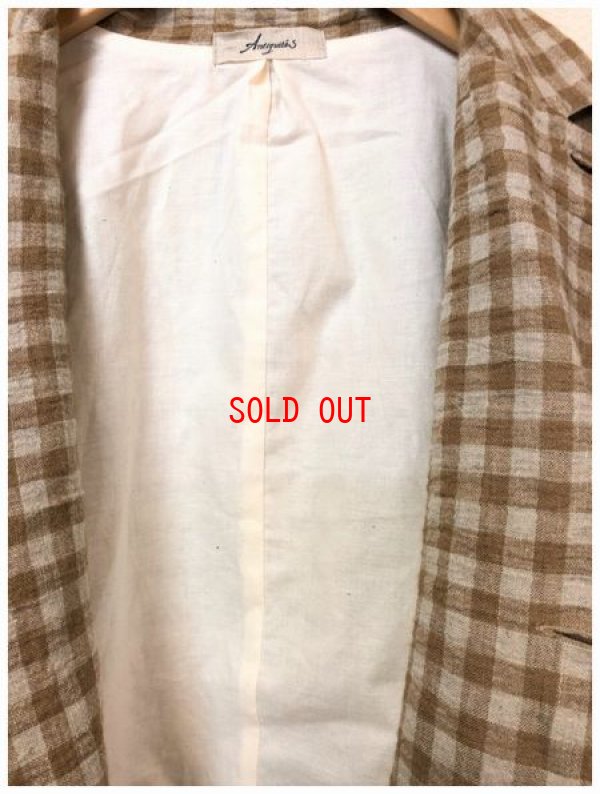 画像9: ichi Antiquite's(アンティークス）　リネン水撚りギンガムジャケット