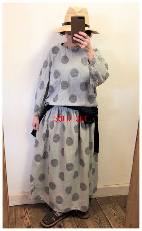 画像5: sun valley(サンバレー）　コットンリネンジャガードドットプルオーバー