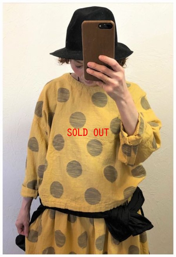 画像3: sun valley(サンバレー）　コットンリネンジャガードドットプルオーバー