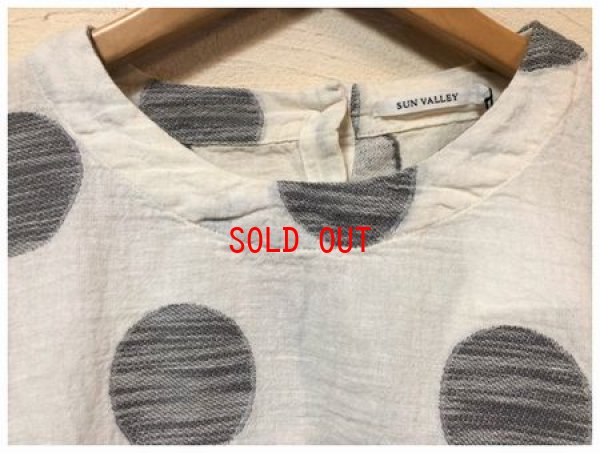 画像10: sun valley(サンバレー）　コットンリネンジャガードドットプルオーバー