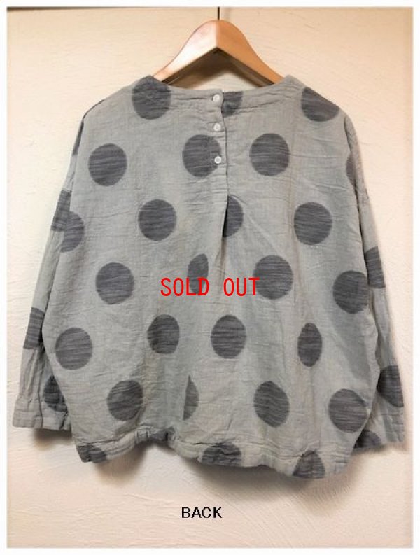 画像9: sun valley(サンバレー）　コットンリネンジャガードドットプルオーバー