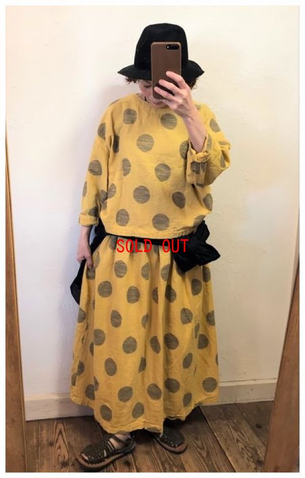 画像4: sun valley(サンバレー）　コットンリネンジャガードドットプルオーバー