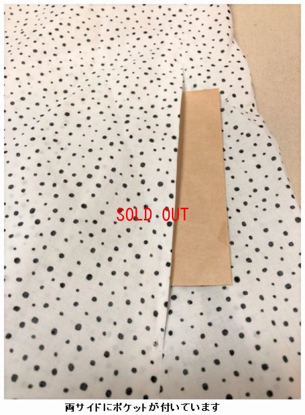 画像9: LUEUF(ルフ）　コットンローンランダムドットシャツワンピース