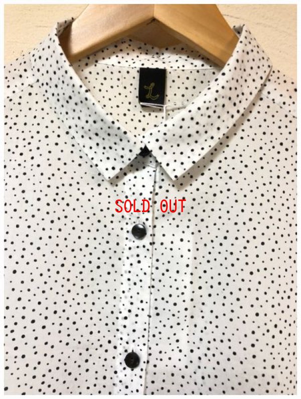 画像7: LUEUF(ルフ）　コットンローンランダムドットシャツワンピース