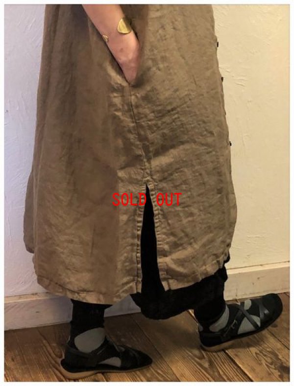 画像5: tukuroi(ツクロイ）　リネン綾織製品染めシャツワンピース