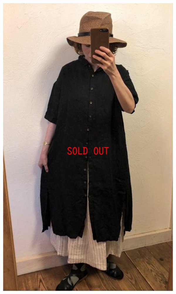 画像3: tukuroi(ツクロイ）　リネン綾織製品染めシャツワンピース