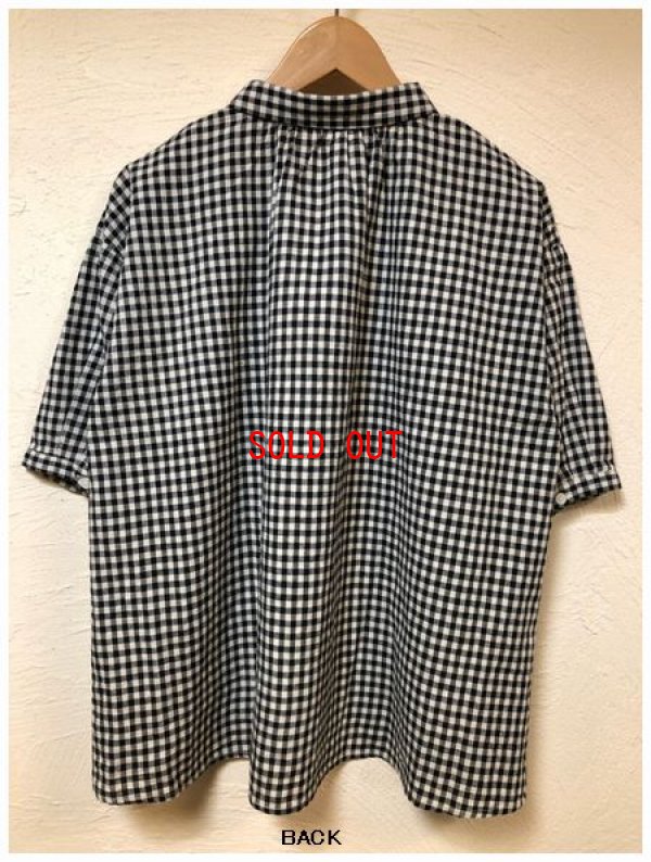 画像5: sun valley(サンバレー）　コットンリネンギンガムチェックブラウス