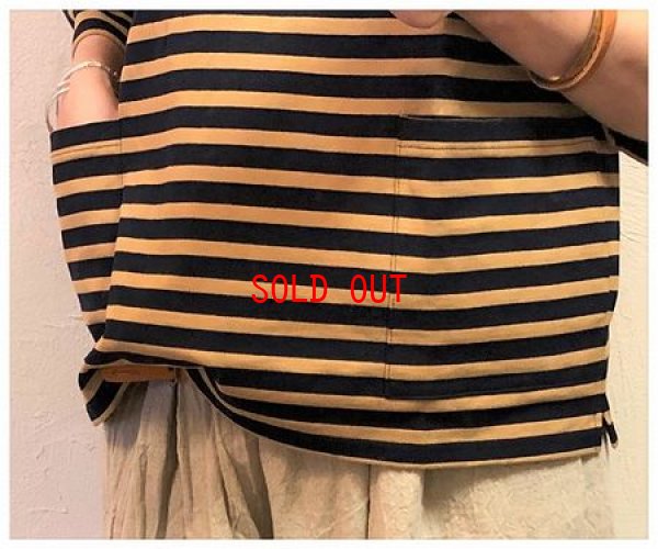 画像4: DIARIES(ダイアリーズ) コットンボーダーWポケットプルオーバー