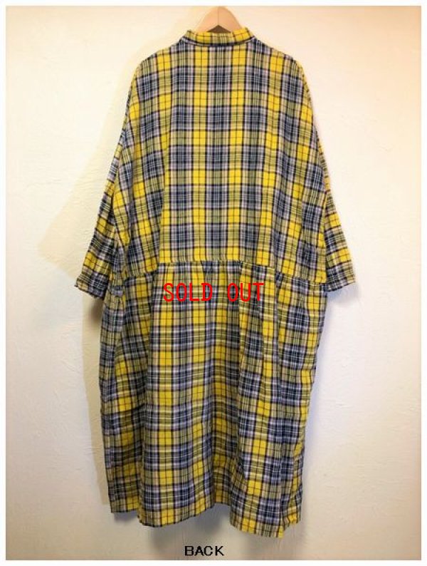 画像8: ichi Antiquite's(アンティークス) リネンタータンチェックシャツドレス