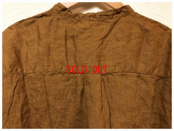 画像9: sun valley(サンバレー）　フレンチリネン製品染めスタンドブラウス