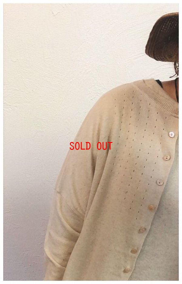 画像4: UNROBE(アンローブ）　コットンリネンニットカーディガン