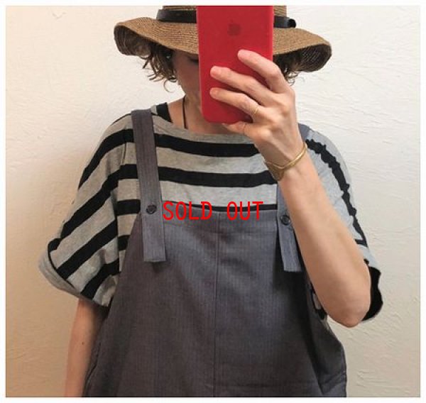 画像3: ichi(イチ）　ストライプサロペット