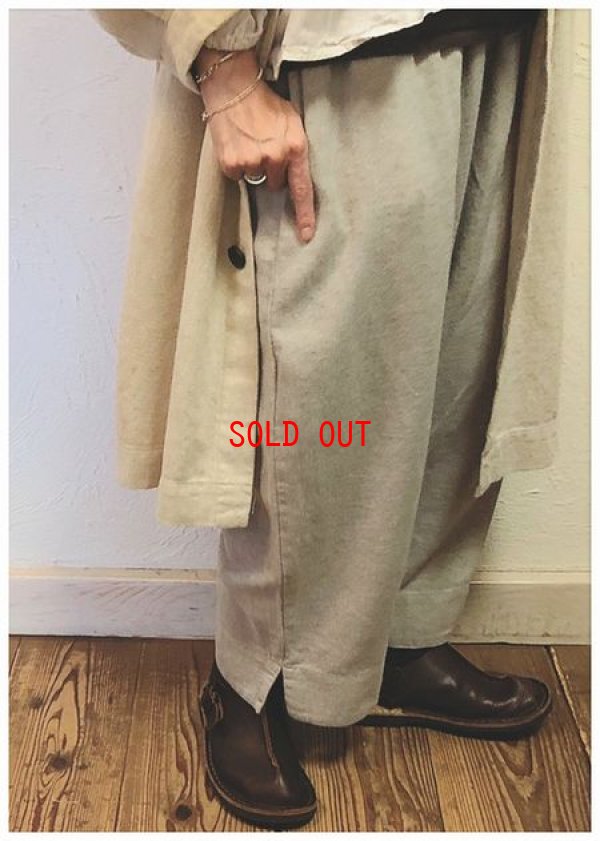 画像4: sun valley(サンバレー）　コットンリネンミニヘリンボーン起毛パンツ