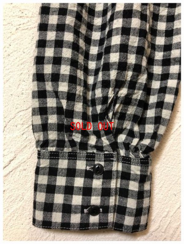 画像6: ＬＵＥＵＦ（ルフ）　コットンリネンギンガムチェックフリルブラウス