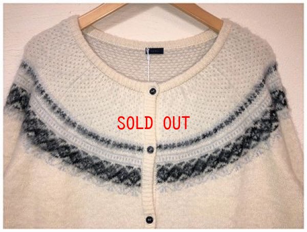 画像11: ichi(イチ) ジャガード起毛ロングカーディガン