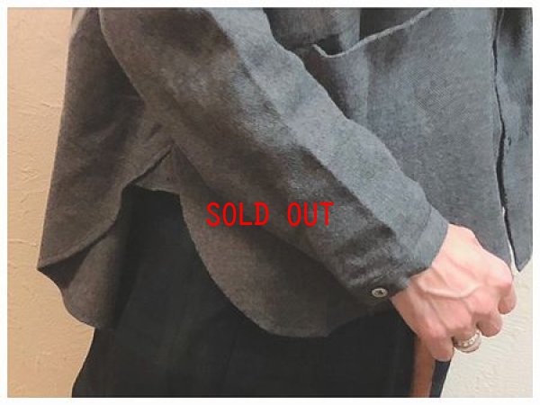 画像3: nachukara(ナチュカラ）　コットンウールノーカラーシャツ